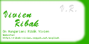 vivien ribak business card